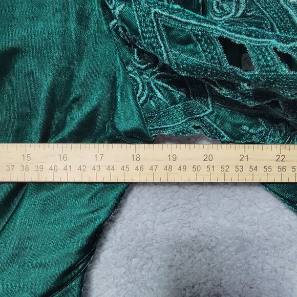 Vintage Cloak of‎ Many Colors Liberty Lucrezia Green Velvet Top & Skirt Size 12 - Picture 7 of 14